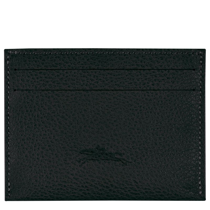 Black Longchamp Le Foulonné Men Card Holder | US-092UMLQAH