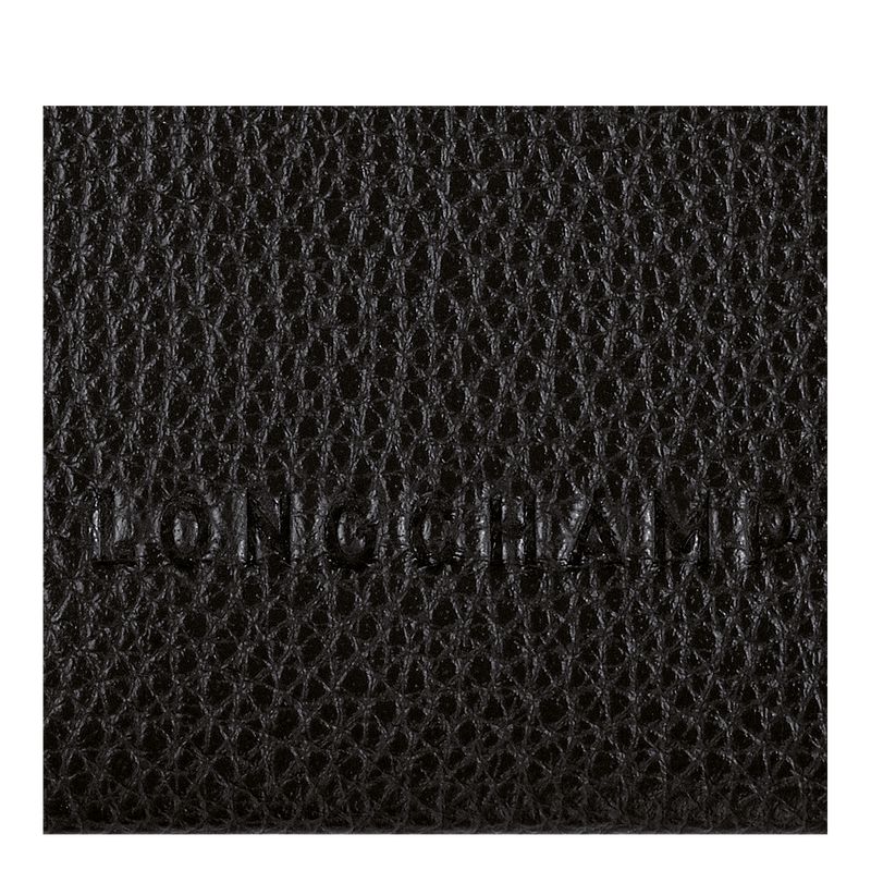 Black Longchamp Le Foulonné Men Card Holder | US-092UMLQAH