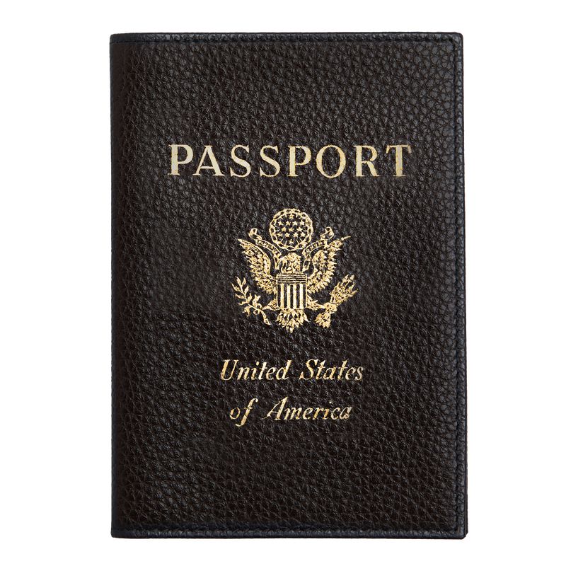 Black Longchamp Le Foulonné Men Passport Holder | US-134AWJECR
