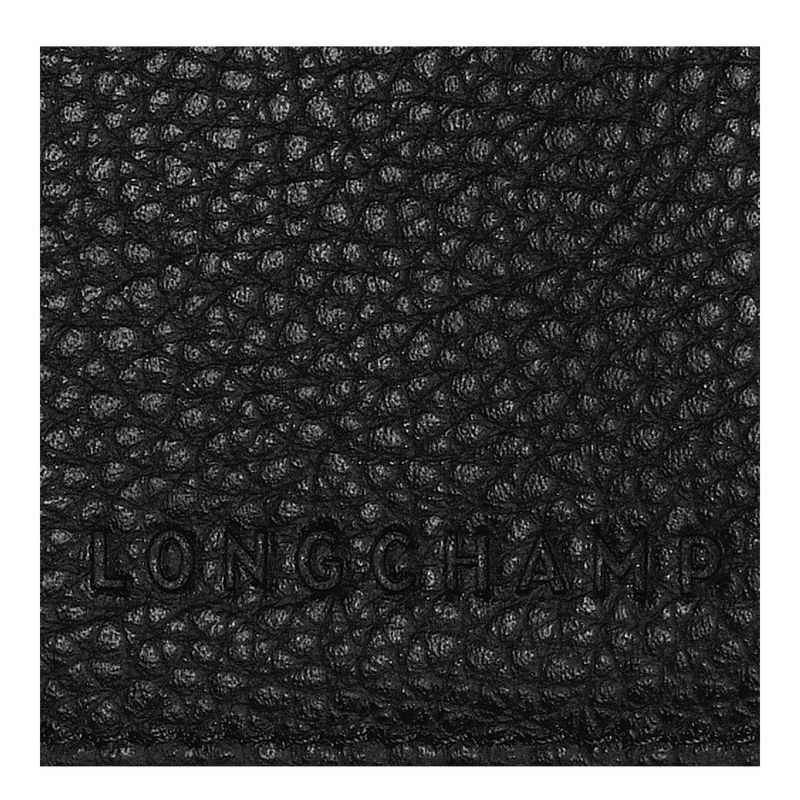 Black Longchamp Le Foulonné Men Passport Holder | US-734RVLJWT