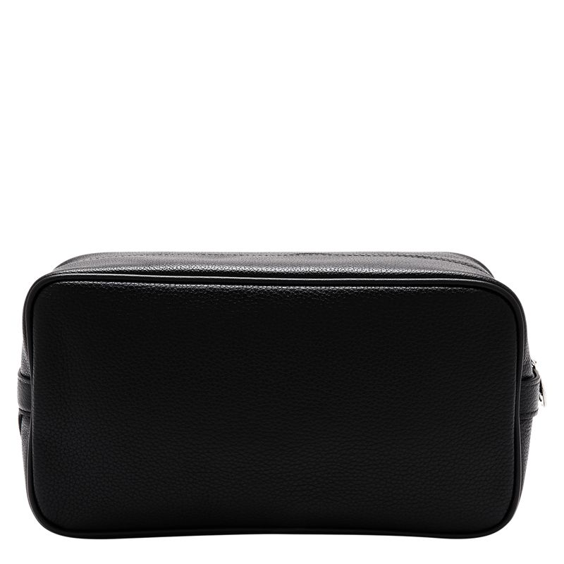 Black Longchamp Le Foulonné Men Toiletry Bags | US-570PKJUMW