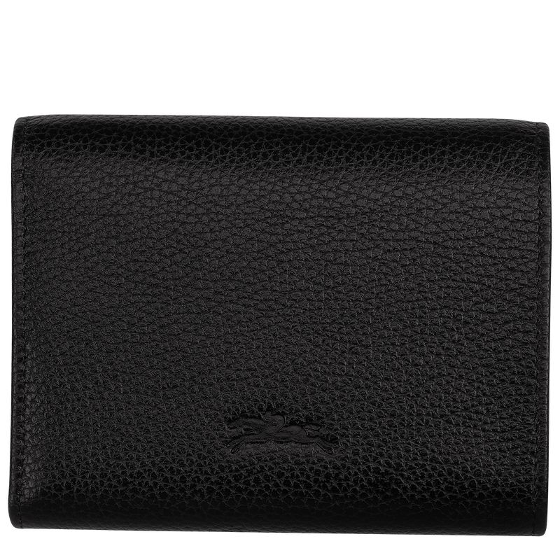 Black Longchamp Le Foulonné Men Wallet | US-528JEKCVA