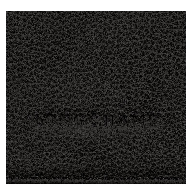 Black Longchamp Le Foulonné Men Wallet | US-528JEKCVA
