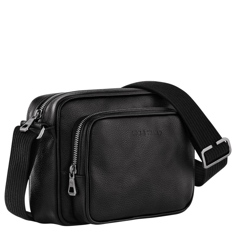 Black Longchamp Le Foulonné S Camera Men Crossbody Bag | US-547EBGJHL