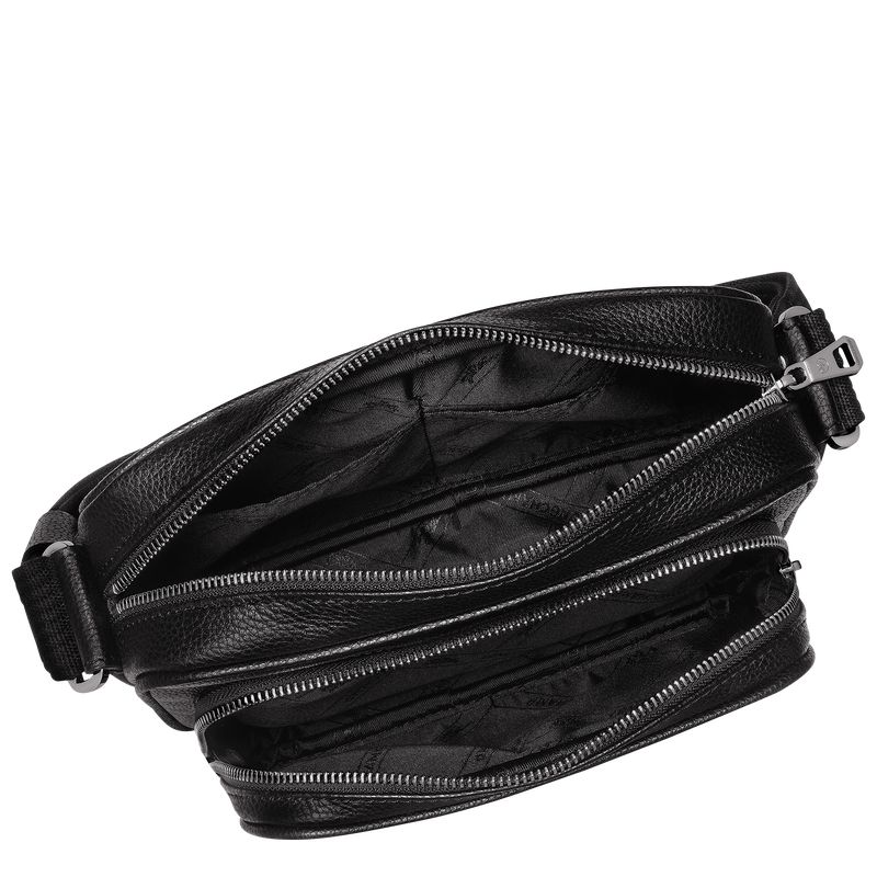 Black Longchamp Le Foulonné S Camera Men Crossbody Bag | US-547EBGJHL