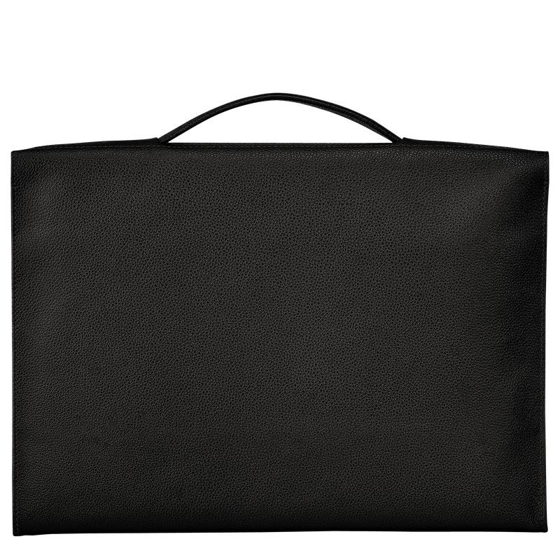 Black Longchamp Le Foulonné S Men Briefcase | US-643DOZIJR