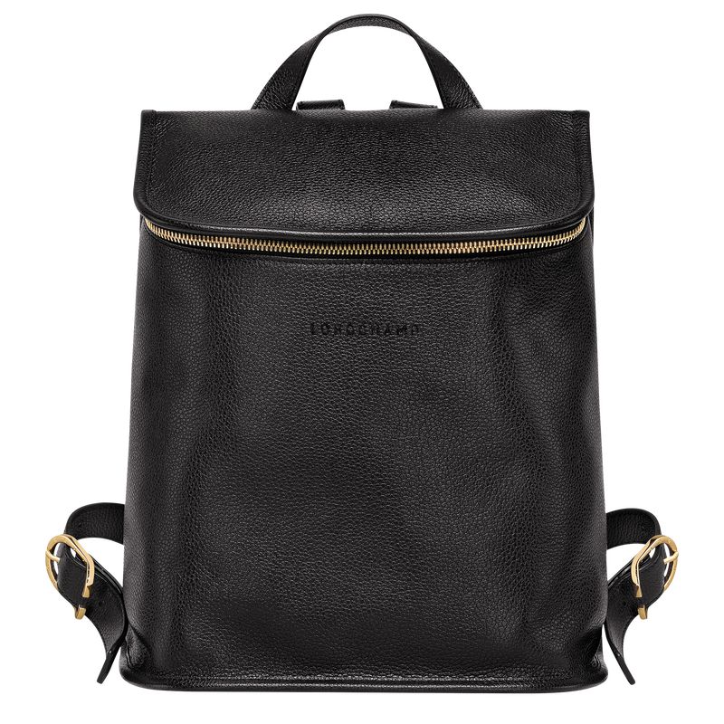 Black Longchamp Le Foulonné Women Backpack | US-598PRWLFQ