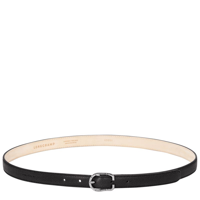 Black Longchamp Le Foulonné Women Belt | US-637OTPJZF