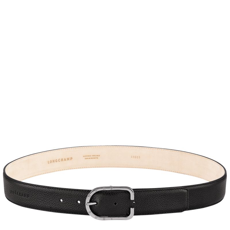 Black Longchamp Le Foulonné Women Belt | US-480WEYVNI