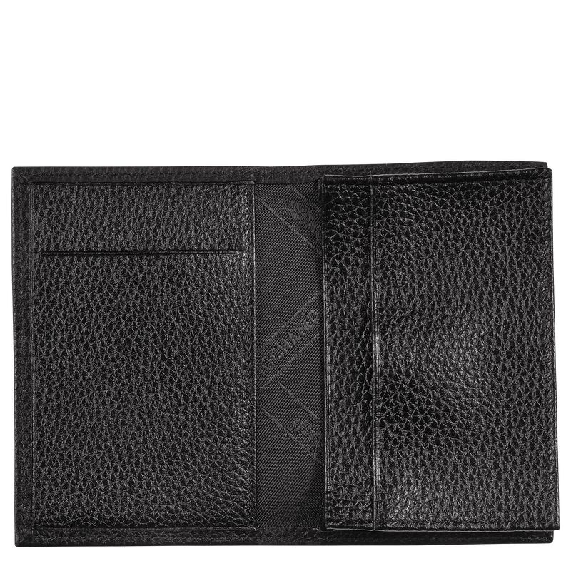 Black Longchamp Le Foulonné Women Card Holder | US-283FLZEJO