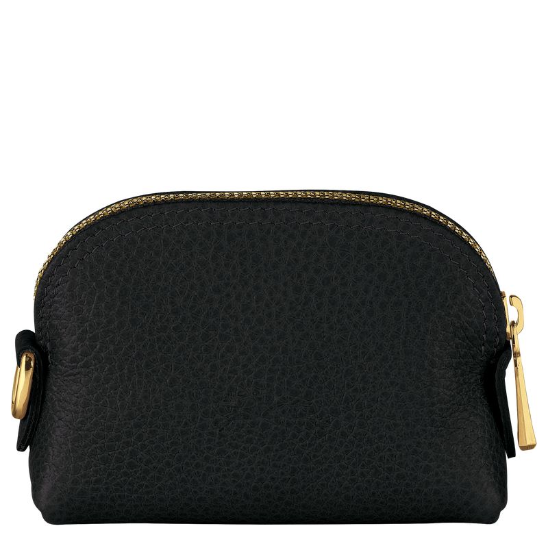 Black Longchamp Le Foulonné Women Coin Purse | US-712HYUKBT