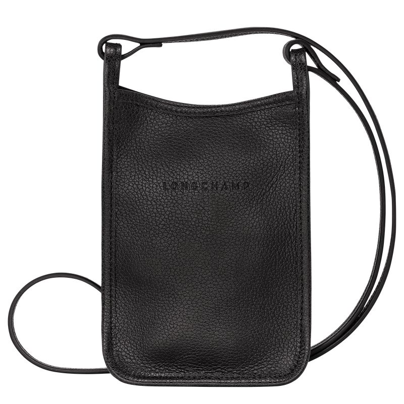 Black Longchamp Le Foulonné Women Phone Case | US-619XJAFBG