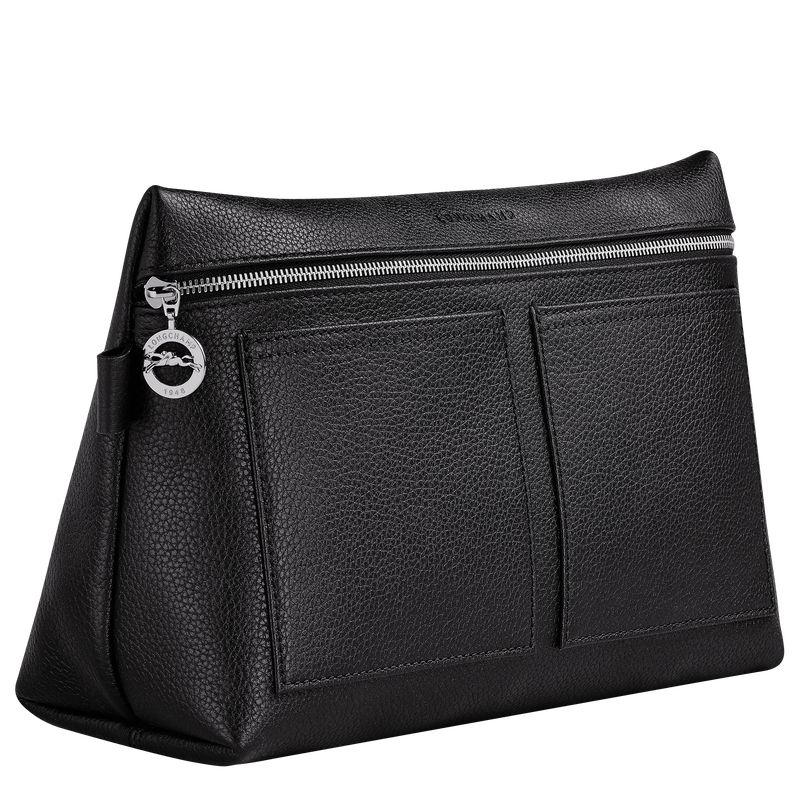 Black Longchamp Le Foulonné Women Toiletry Bags | US-478UZVQMA