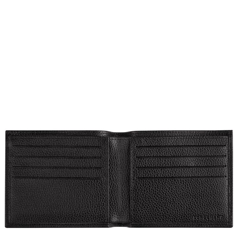 Black Longchamp Le Foulonné Women Wallet | US-432IASHRK