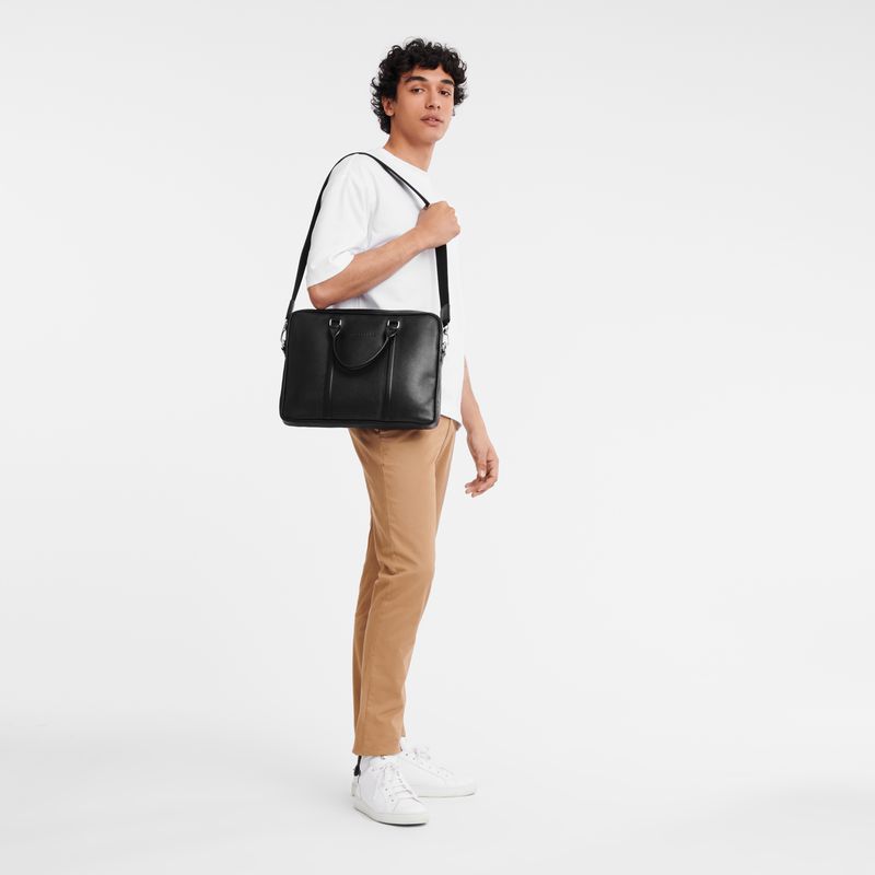 Black Longchamp Le Foulonné Xs Men Briefcase | US-270ROSHPE