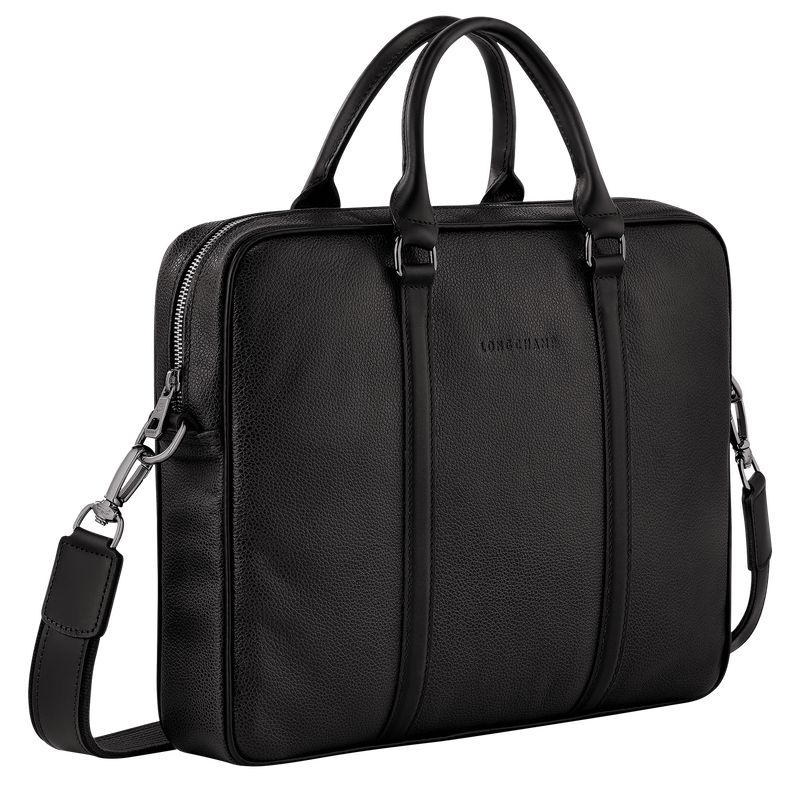 Black Longchamp Le Foulonné Xs Men Briefcase | US-270ROSHPE