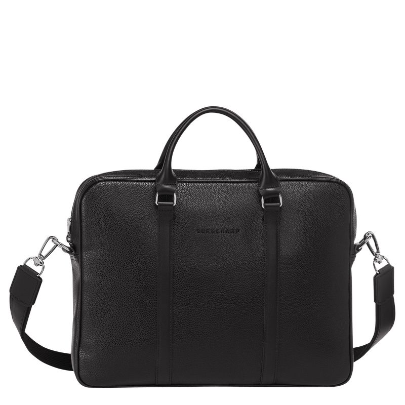 Black Longchamp Le Foulonné Xs Women Briefcase | US-178UQODSB