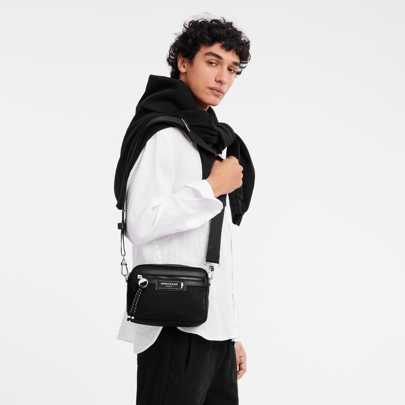 Black Longchamp Le Pliage Energy S Camera Men Crossbody Bag | US-695KXIPNB
