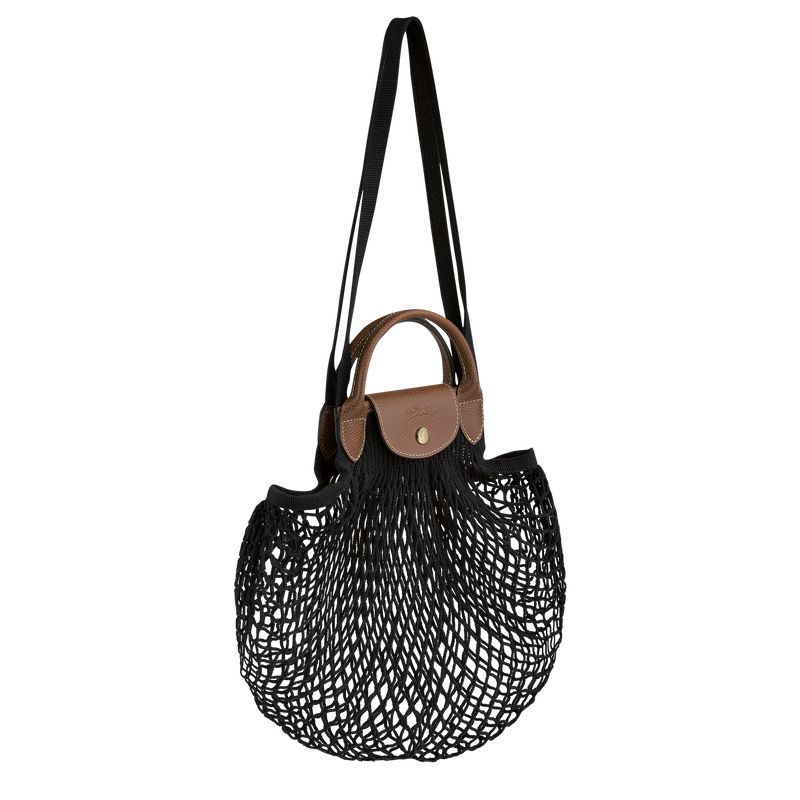 Black Longchamp Le Pliage Filet L Women Mesh Bag | US-350VZKTSW