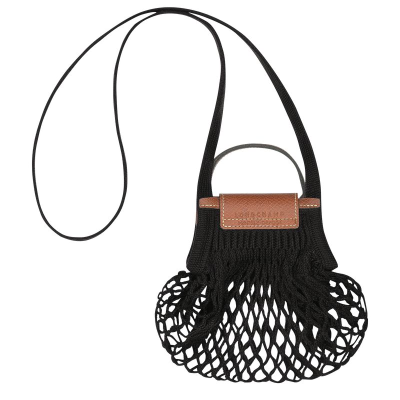 Black Longchamp Le Pliage Filet Xs Women Mesh Bag | US-148BRVUPT