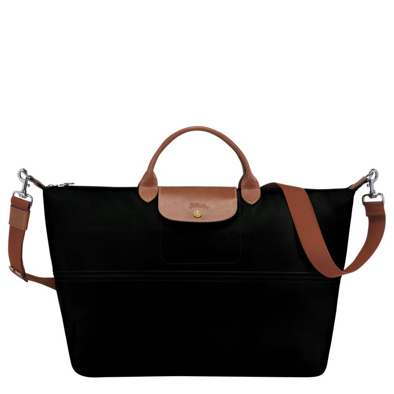Black Longchamp Le Pliage Original Expandable Women Travel Bag | US-962LVWXAE