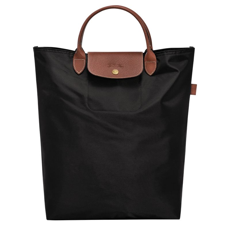 Black Longchamp Le Pliage Original M Men Tote Bag | US-720DQMPRV
