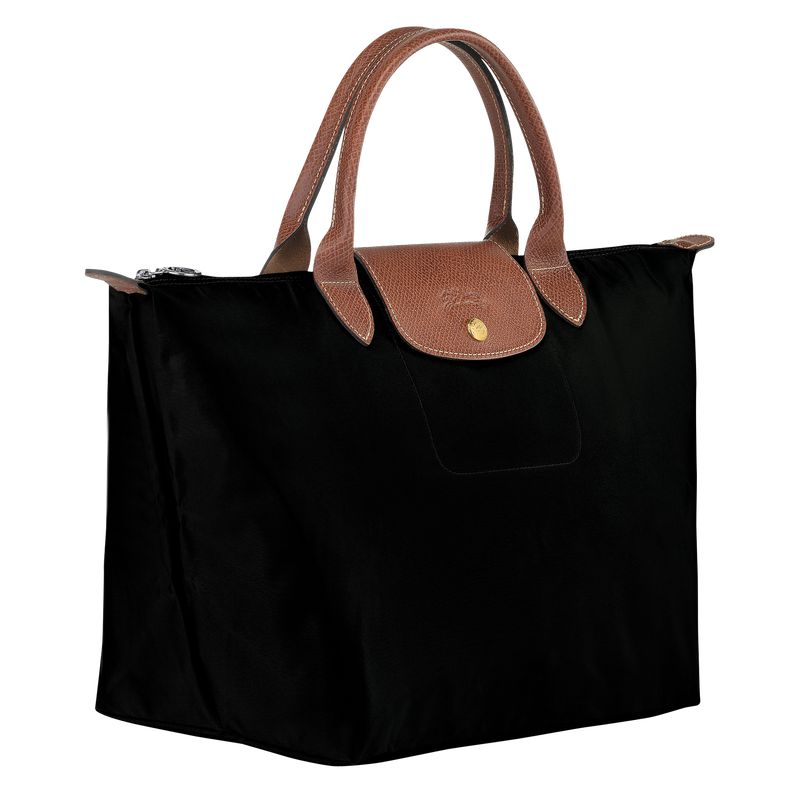 Black Longchamp Le Pliage Original M Women Handbag | US-617UFSPDC
