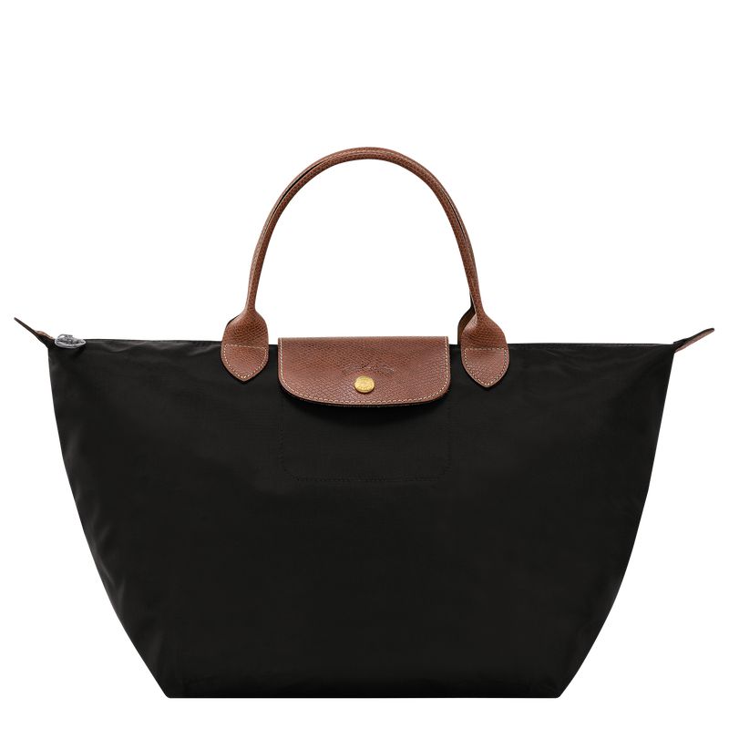 Black Longchamp Le Pliage Original M Women Handbag | US-617UFSPDC