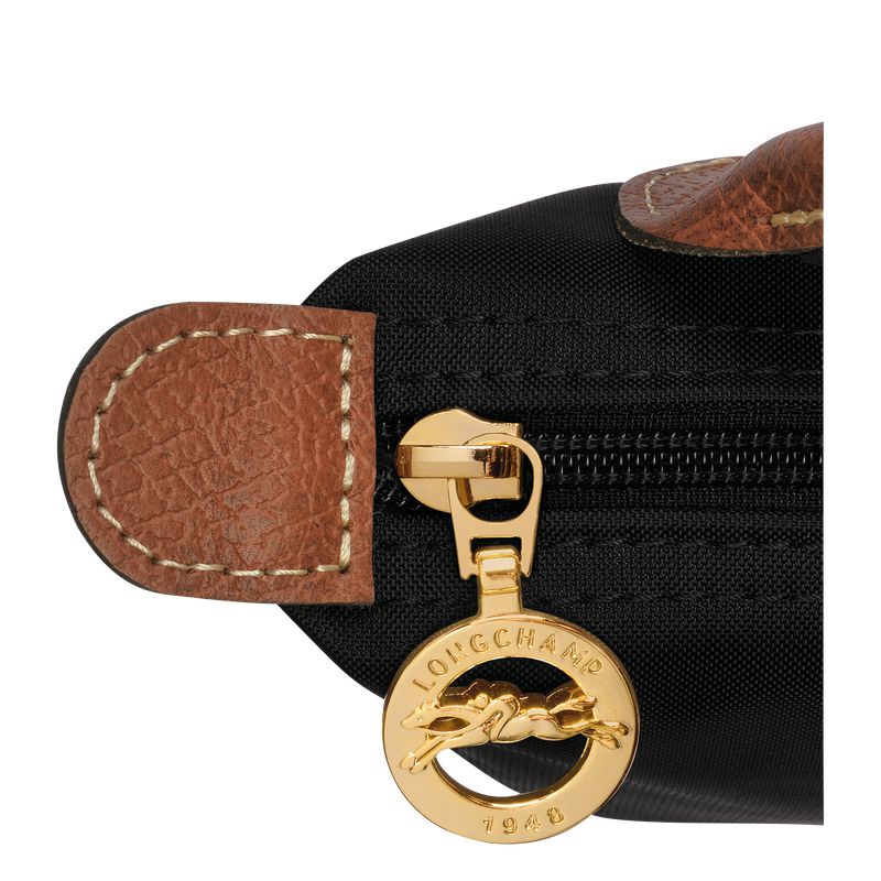 Black Longchamp Le Pliage Original With Handle Women Pouch | US-192RODEWH