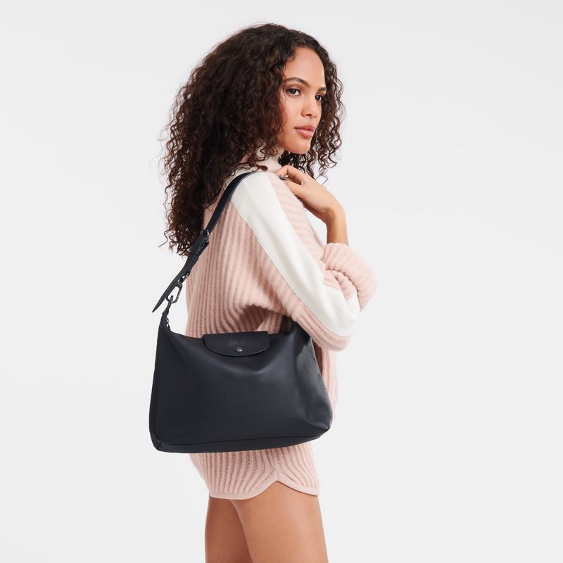Black Longchamp Le Pliage Xtra M Women Hobo Bag | US-318TWQVJA