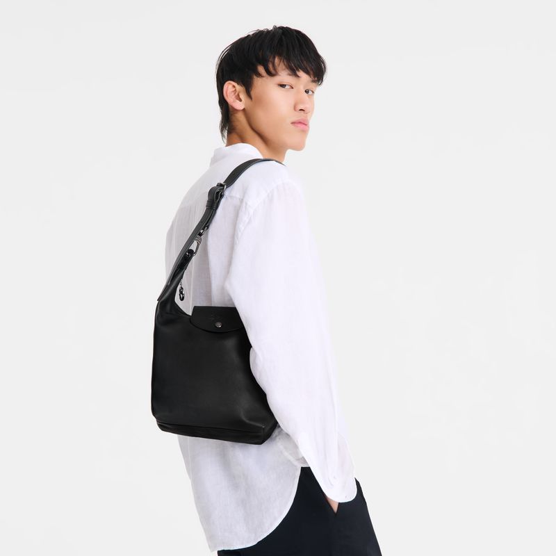 Black Longchamp Le Pliage Xtra M Women Shoulder Bag | US-920STQZGO