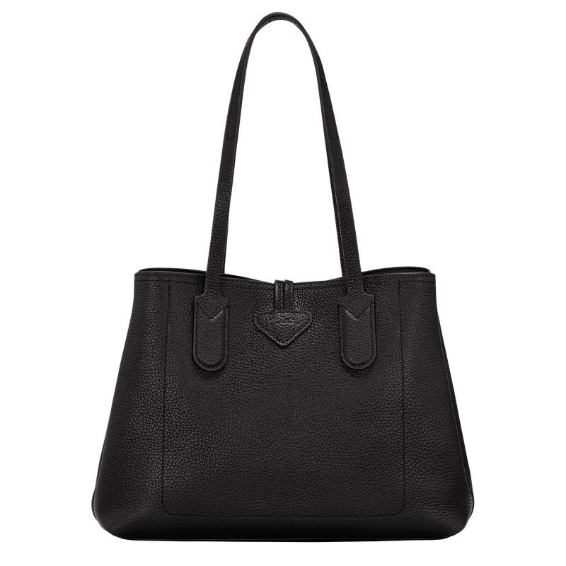 Black Longchamp Le Roseau Essential M Women Tote Bag | US-941ZCBFSE