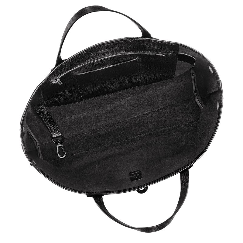 Black Longchamp Le Roseau Essential M Women Tote Bag | US-941ZCBFSE