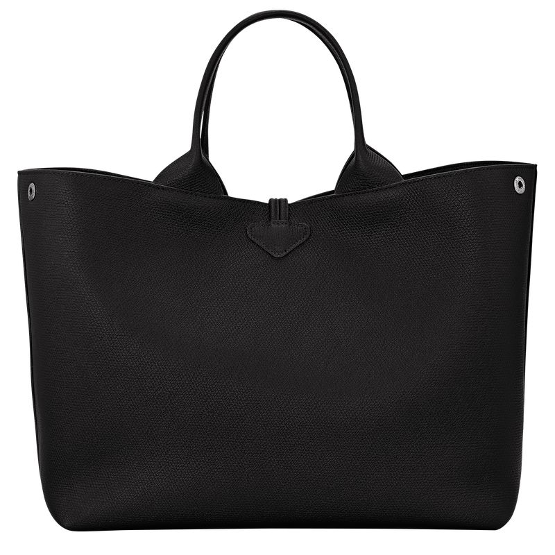 Black Longchamp Le Roseau L Women Handbag | US-871YGVBNI