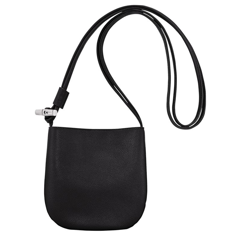 Black Longchamp Le Roseau S Women Crossbody Bag | US-603XRNLMW