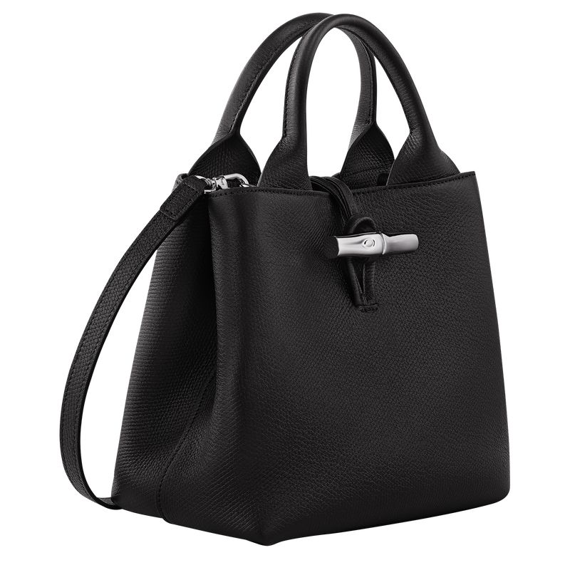 Black Longchamp Le Roseau S Women Handbag | US-756SDUXEN