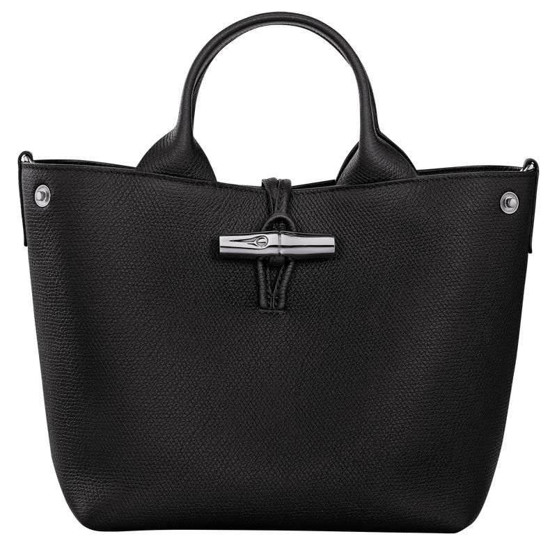 Black Longchamp Le Roseau S Women Handbag | US-756SDUXEN