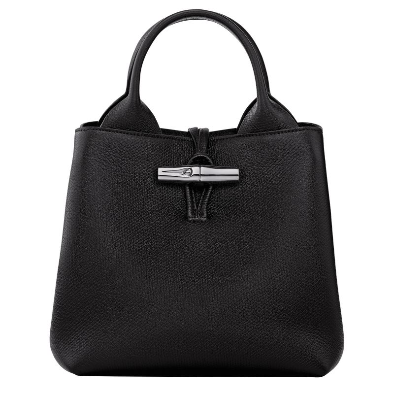 Black Longchamp Le Roseau S Women Handbag | US-756SDUXEN