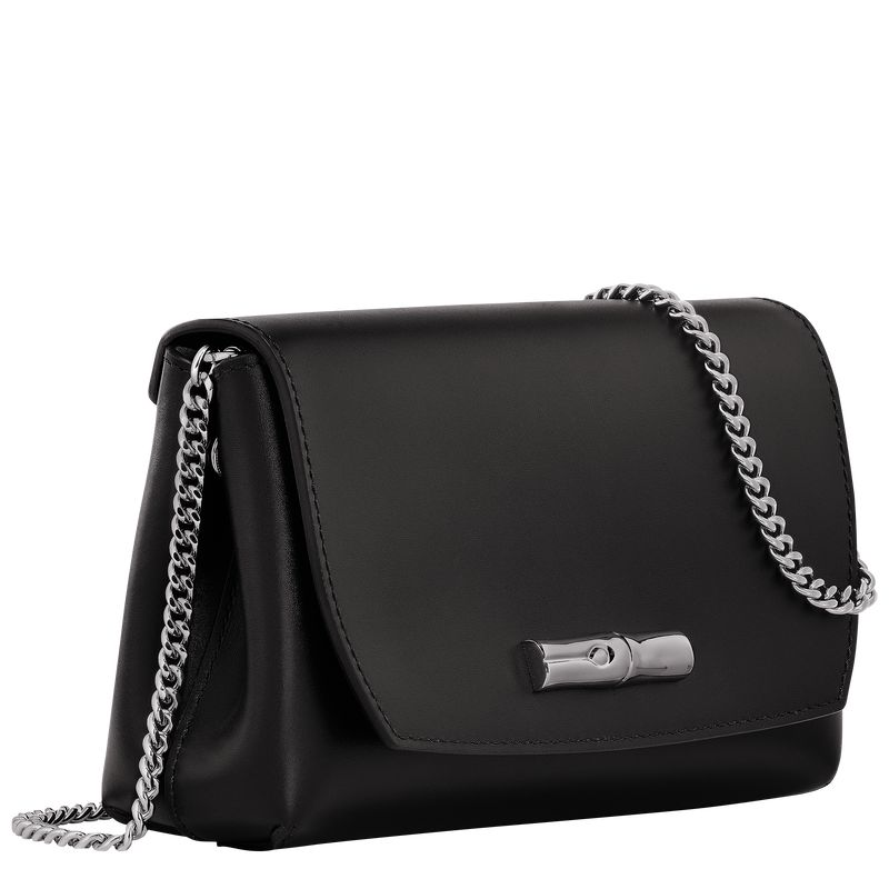 Black Longchamp Le Roseau Women Clutch | US-561CEHUTK