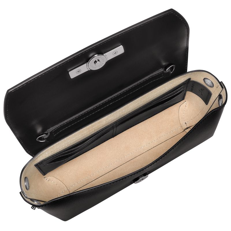 Black Longchamp Le Roseau Women Clutch | US-561CEHUTK