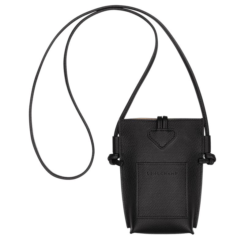 Black Longchamp Le Roseau Women Phone Case | US-209ACZSYQ