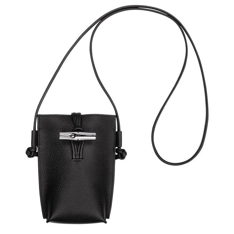 Black Longchamp Le Roseau Women Phone Case | US-209ACZSYQ