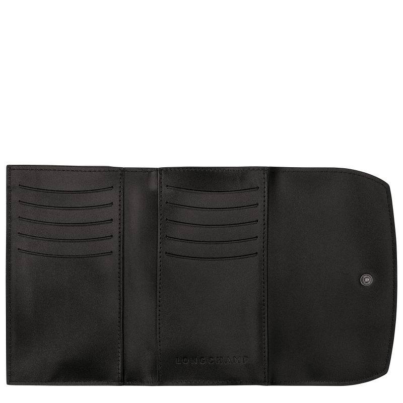 Black Longchamp Le Roseau Women Wallet | US-294IWAYDV