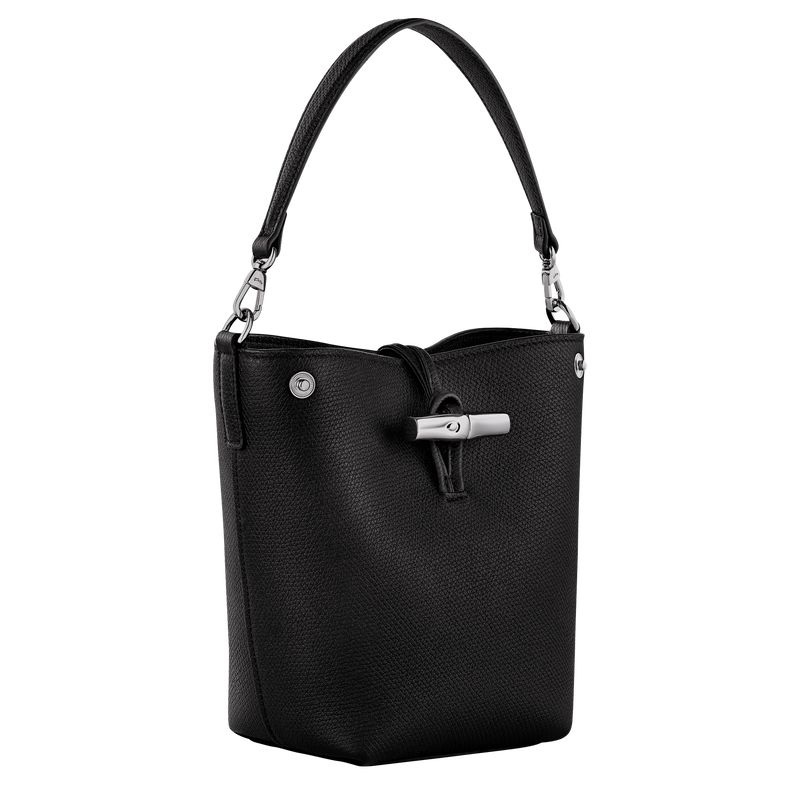 Black Longchamp Le Roseau Xs Women Bucket Bag | US-467QHMPUF