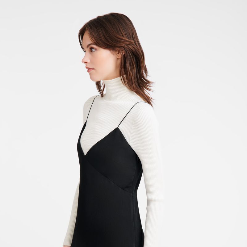 Black Longchamp Long Women Dress | US-526OLZAUH