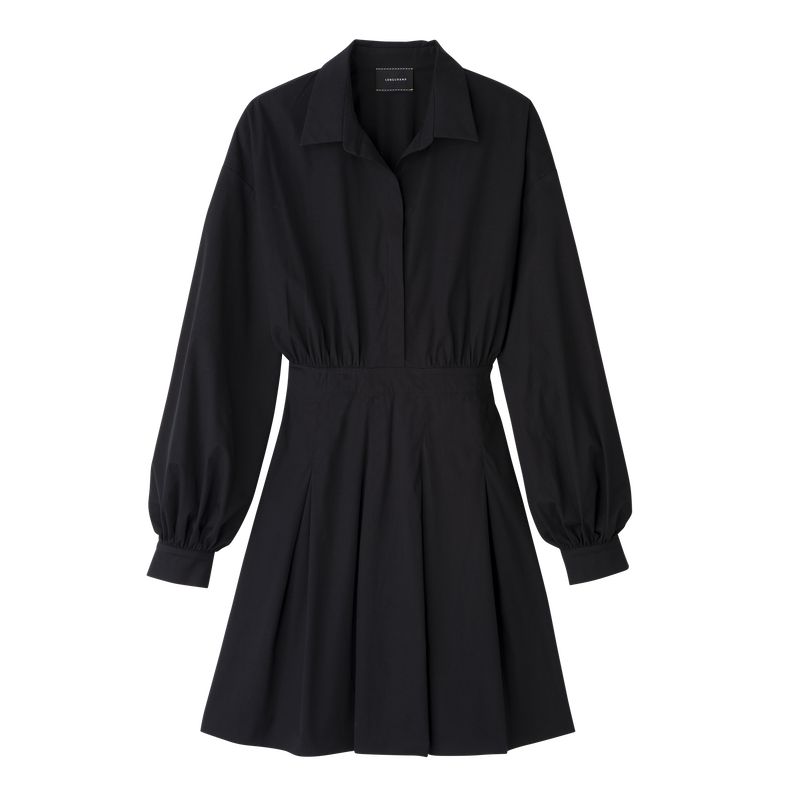 Black Longchamp Popelin Women Dress | US-681LCAYHS