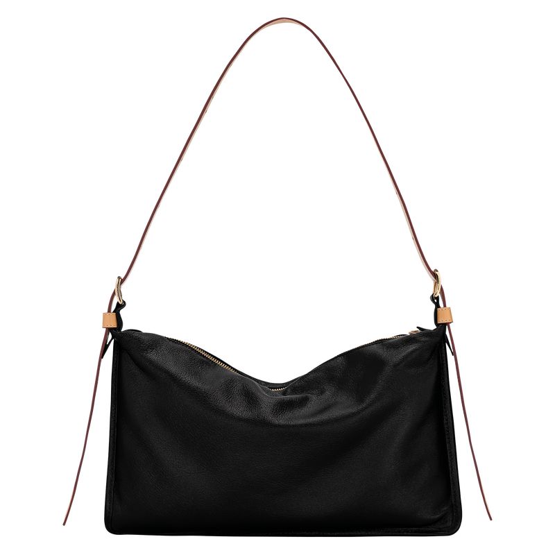 Black Longchamp Smoothie M Women Crossbody Bag | US-917TSUKPW