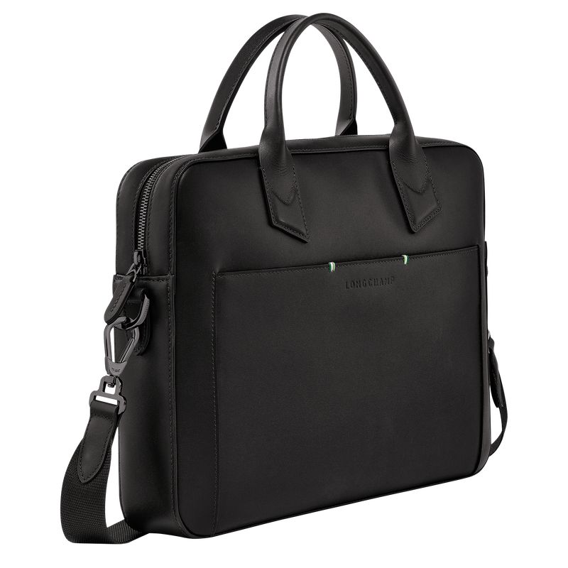 Black Longchamp Sur Seine Men Briefcase | US-329XMYNLE
