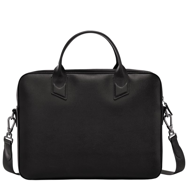 Black Longchamp Sur Seine Men Briefcase | US-329XMYNLE
