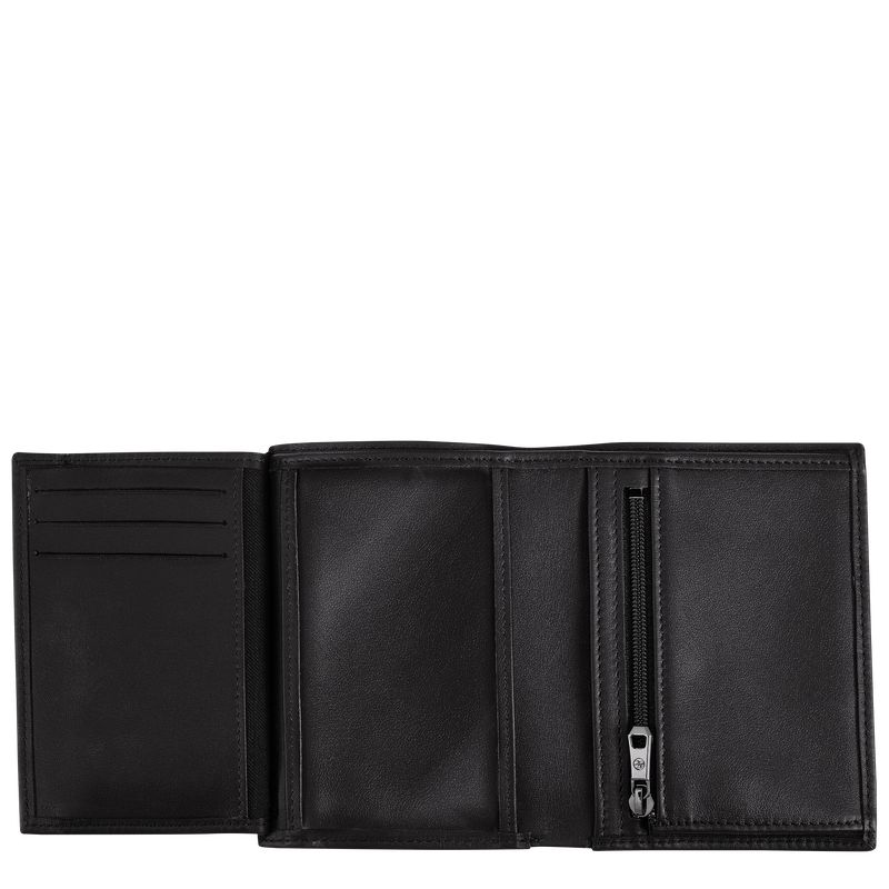 Black Longchamp Sur Seine Men Wallet | US-876OLJDTI